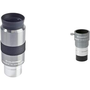Celestron Omni 40mm Eyepiece and 2X Barlow Lens Bundle