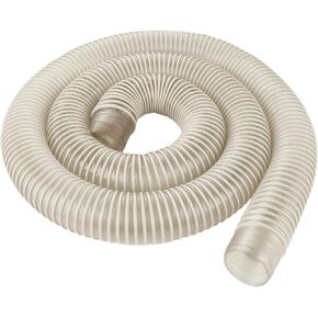 2 1/2 Dust Collection Hose Clear Pvc Shop Vac Hose 2 1/2 Inch Vacuum Hose Flexible Dust Collector Hose for Dust Collection Fittings (2.5 Inch x 10 Feet)
