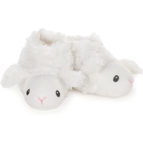 Baby GUND Luna Unicorn Rattle Booties Plush Baby Infant Shoes, White and Pink, One Size Fits All