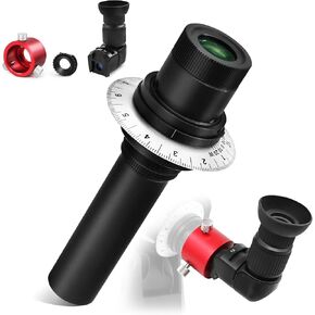 Astromania Viewfinder with 6 Mounting Adapters & Polar Scope Adapter - Bundle with - Polar Alignment Scope for EQ-5
