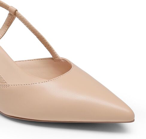 DREAM PAIRS Women's Slingback Kitten Heels Closed Pointed Toe Low Stiletto Heels Dress Bridal Party Wedding Pumps Shoes in Saudi Arabia