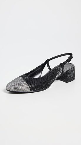 Tory Burch Women's Cap Toe Pave Slingback Heels 45mm in Saudi Arabia