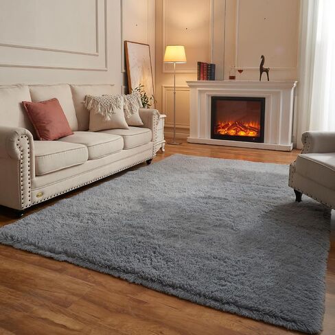 Arbosofe Area Rugs Shaggy Rugs Fluffy Carpets, 9x12 Feet Purple, Modern Plush Carpets for Living Room Bedroom for Kids Girls and Boys, Playroom, and Nursery Room Home Decor in Saudi Arabia
