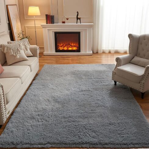 Arbosofe Area Rugs Shaggy Rugs Fluffy Carpets, 9x12 Feet Purple, Modern Plush Carpets for Living Room Bedroom for Kids Girls and Boys, Playroom, and Nursery Room Home Decor in Saudi Arabia