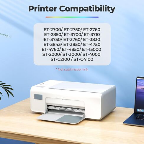 زجاجات إعادة تعبئة الحبر 502 ET-2760 ET-2850 ET-3850 بديلة لزجاجات حبر Epson 502 (5 عبوات) لـ Ecotank ET-3760 ET-4760 ET-4850 2850 2760 3760 ET-3830 ET-3843 ET-2750 ET-3750 ET4750 طابعة ET-15000 in Saudi Arabia