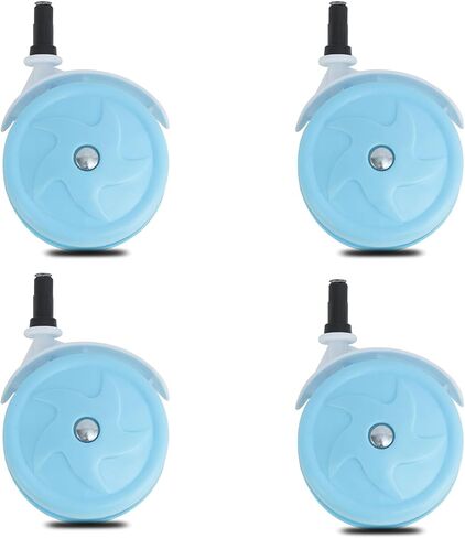 استبدال عجلات Baby Walker Big ، مجموعة من 4 ، إكسسوارات Baby Walker ، عجلات بلاستيكية ، عجلات عالمية (10 مم ، أزرق) in Kuwait