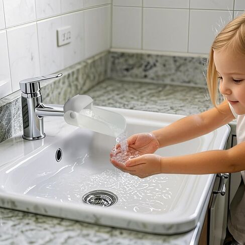KOMIDK Faucet Extender for Bathroom Sink Faucet Extender for Toddlers Bathroom Sink Kitchen Bathtub (Grey) in Saudi Arabia