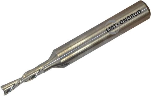 LMT Onsrud 57-360 Solid Carbide Downcut Spiral Wood Rout, Inch, Uncoated (Bright) Finish, 30 Degree Helix, 2 Flutes, 3.0000" Overall Length, 0.5000" Cutting Diameter, 0.5000" Shank Diameter in Kuwait