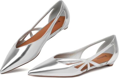 Reitoye Flats for Womens Closed Pointed Toe Ballet Flat Comfortable Dressy Work Slip On Casual Shoes Womens Flats in Kuwait