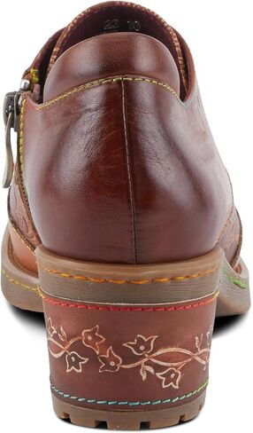 Spring Step L'Artiste Briteetoe Women's Oxford Bootie - Artistic Accents, Embossed Handpainted Details, Versatile & Comfortable in Saudi Arabia