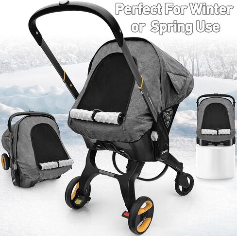 Waterproof Baby Car Seat Cover Compatible with Doona Car Seat and Stroller,Patented Windproof Car Seat Canopy for Boys & Girls, Keeps Babies Warm and Coz(Gray) in Saudi Arabia