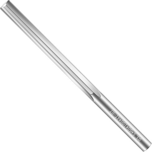 2.5mm Chucking Reamer, Tungsten Carbide Lathe Reamer H7 4 Straight Flutes, 100mm Round Shank, for Milling and Cutting Stainless Steel, Alloy, and Copper Metals in Kuwait