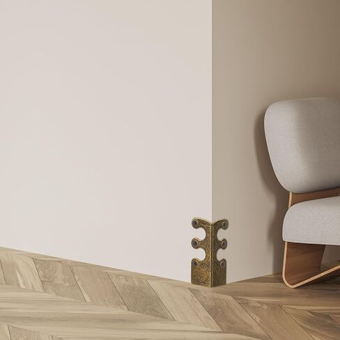 BLULU 12 PCS Basboard Corner Watserators for Furniture ، حماة الزاوية النحاسية اللوح ، Skiffers المعدنية العتيقة (البرونز) in Kuwait