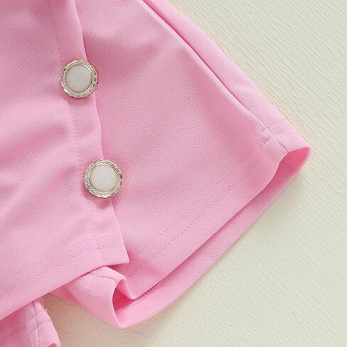 KMBANGI Toddler Baby Girl Skirt Set Ruffle Short Sleeve Bowknot Knitted T-Shirts Skirt Shorts Beret Baby 3Pcs Summer Clothes in Saudi Arabia