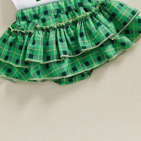 Newborn Baby Girl Easter Outfit Ruffle Short Sleeve Romper Rabbit Tutu Shorts Headband Socks 4Pcs Clothes in Kuwait