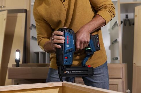 BOSCH GNH18V-18MN 18V Brushless 18-Gauge Brad Nailer - Cordless Power, Fastens up to 2,000 Nails per Charge, One-Handed Activation, Tool-Free Jam Clearing, Double LED Light (Bare Tool) in Saudi Arabia