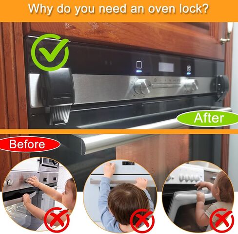 2 Pack Refrigerator Lock for Kids with Adhesive, Child Proof Fridge Locks to Keep Door Closed, RV Refrigerator Door Latch, Freezer Door Lock for Toddlers Dogs and Cats, Easy Installation in Saudi Arabia