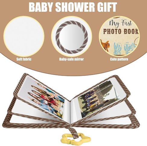 My First Family Album Photo, Safari Baby Photo Soft Album, Baby Memory Album Gift, Baby Albums Birthday Gifts, My First Family Photo Album for Baby, Baby Photo Book for Toddler Kids 5.5 x 7 inch in Kuwait