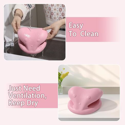 MABOZOO Hair Washing Station for Kids, Sink Hair Washing Neck Pillow for Kids' Wash Time, Ergonomic Kids Hair Washing Station Shampoo Station for Sink (Pink) in Kuwait