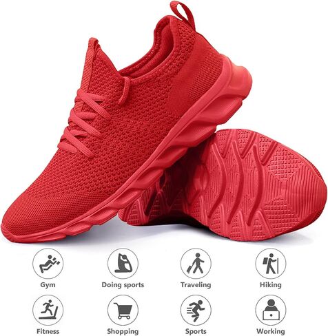 Tvtaop Running Shoes Womens Sneakers Non Slip Tennis Walking Shoes | for Workout Gym Sport Shoes|Lightweight|Comfort Daily Walking and Long-term Standing|Mesh Upper|Breathable in Saudi Arabia