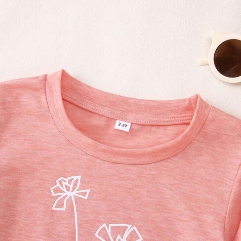 Raising A Wildflower Mommy and Me Shirts Cute Floral Graphic T-Shirt Mom and Daughter Outfits Summer Short Sleeve Tees in Saudi Arabia