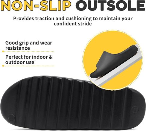 Cloud Slides Unisex, Platform Pillow Slippers Women, Sandals Men With Thick EVA Sole, Lightweight Soft Open Toe Shower Shoes Indoor Outdoor in Saudi Arabia