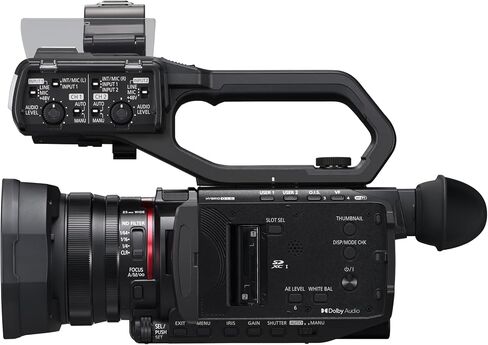 Panasonic X2100 4K Camcorder for Directors, Wide Angle Telephoto Lens with 24X Zoom, Hybrid O.I.S.,Lightweight Heat Dispersing Design, Detachable Handle - HC-X2100 in Kuwait