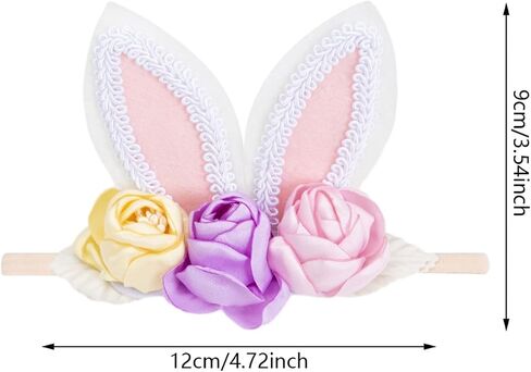 طفلة kidocheese easter bunny ars عصابات الأرنب أذني نايلون الشعر لالتزامات طفل الأطفال المولود in Saudi Arabia