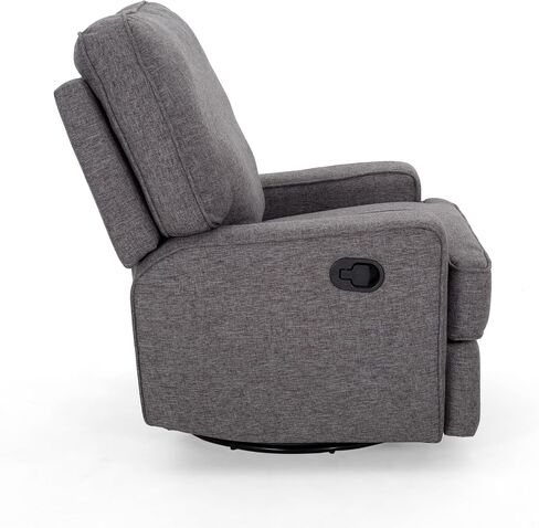 Merax Swivel Glider Rocking Chair for Nursery, Push Back Recliner Armchair for Living Room in Saudi Arabia