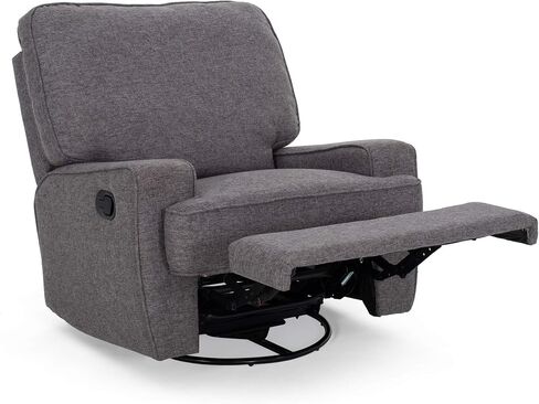 Merax Swivel Glider Rocking Chair for Nursery, Push Back Recliner Armchair for Living Room in Saudi Arabia