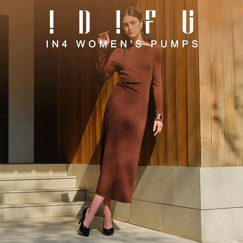 IDIFU IN4 High Heels Closed Toe Heels Women's Pumps Stiletto Pointed Toe Dress Shoes for Women Wedding Prom Bridal Work Office Business Prom Bride Trendy Dressy Sexy Comfortable Pumps Shoes in Saudi Arabia
