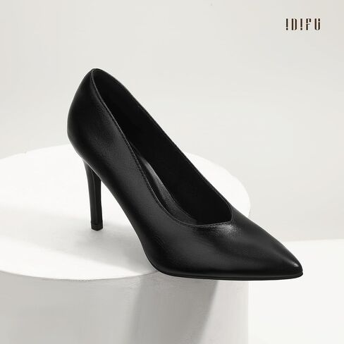 IDIFU IN4 High Heels Closed Toe Heels Women's Pumps Stiletto Pointed Toe Dress Shoes for Women Wedding Prom Bridal Work Office Business Prom Bride Trendy Dressy Sexy Comfortable Pumps Shoes in Saudi Arabia