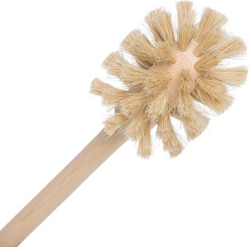 REDECKER Bottle Brush Cleaner - Horsehair and Beechwood Handle for Vases, Pitchers, Mugs, and Baby Bottles, 13-3/4 Inch, Dense Natural Bristles - Wooden Bottle Brush - Bottle Brush Wood Handle in Saudi Arabia