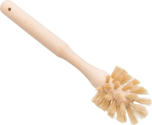 REDECKER Bottle Brush Cleaner - Horsehair and Beechwood Handle for Vases, Pitchers, Mugs, and Baby Bottles, 13-3/4 Inch, Dense Natural Bristles - Wooden Bottle Brush - Bottle Brush Wood Handle in Saudi Arabia