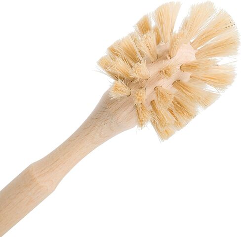 REDECKER Bottle Brush Cleaner - Horsehair and Beechwood Handle for Vases, Pitchers, Mugs, and Baby Bottles, 13-3/4 Inch, Dense Natural Bristles - Wooden Bottle Brush - Bottle Brush Wood Handle in Saudi Arabia