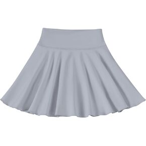 Toddler Baby Girl Skirts Flared Girls Mini Skorts Stretch Tennis Skater Uniform Athletic Skirts with Shorts Pockets