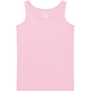 QBK 2T-13Years Girls Tank Tops Cotton Dance Tank Tops Basic Undershirts Sleeveless Tops for Gymnastics Ballet Dancewear