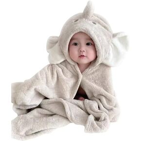 2-Pack Adorable Elephant & Rabbit Hooded Baby Towels - Ultra Absorbent, Hypoallergenic Towels for Baby, Toddler, and Newborn Essentials