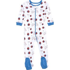 Leveret Kids & Toddler Footed Pajamas Boys Girls 100% Cotton Menorah (Size 3-6 Months)