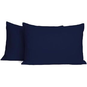 Toddler Travel Pillowcases 2 Piece Envelope Closure - (16 x 22) Inches 100% Egyptian Cotton Travel Pillowcases 600 Thread Count Breathable Wrinkle & Fade Resistant - Sky Blue