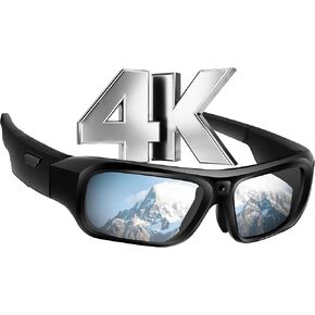 Superior 4K Camera Glasses, 2025 Upgrade Sunglasses Smart Camera, Sports & Action Video Cameras for Men, Smart Video Sunglasses with UV Protection for Outdoor Sports, Cycling
