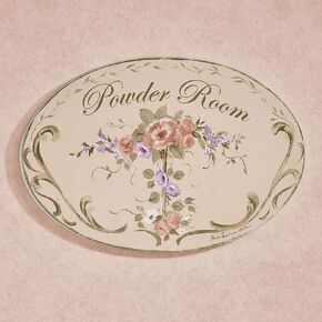 Stupell Industries Emma Powder Room Wall Plaque Multi Pastel