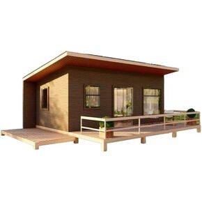 خطط بناء المقصورة الخشبية 20 '× 30' - تصميم فسيح ، شرفة ، غرفة نوم ، مطبخ ، حمام