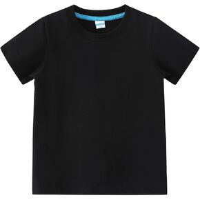 amiyan Toddler t ermts boys girls basic tee summer cotton tirts crewneck قمصان قصيرة الأكمام للأطفال 2-7y