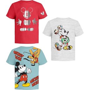 Disney Mickey Mouse Shirt for Kids (Boys Clothes) Fantasia Tshirt 2T Toddler R/WH/Cel SS