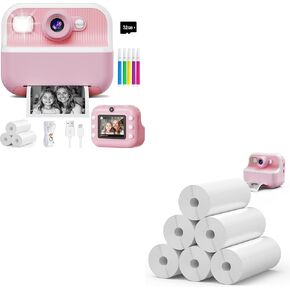 Instant Camera*1&6 Rolls Refill Paper*1