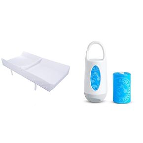 Munchkin® Secure GripTM 16" x 31" Contoured Baby Diaper Changing Pad and Arm and Hammer 24 Diaper Bag Disposal Bags