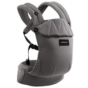Baby Carrier for Newborn to Toddler 7-45 lbs with Natural Material, Ergonomic Design,Versatile and Adjustable,Hands Free for Moms&Dads,Black