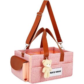 Premium Baby Diaper Caddy Organizer – Portable Nursery Storage Bin for Diapers & Wipes – Newborn Essentials & Baby Must-Have