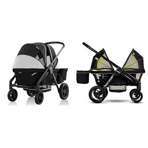 Evenflo Pivot Xplore Dreamz All-Terrain Stroller Wagon with Bassinet Insert and Pivot Xplore All-Terrain Stroller Wagon